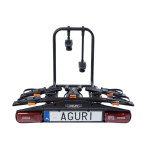 Bagażnik rowerowy na hak Aguri Active Bike PRO 2 czarny - srebrny