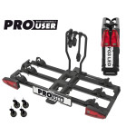 Bagażnik na hak 3 rowery PROUSER Diamant FG3 BLACK LED